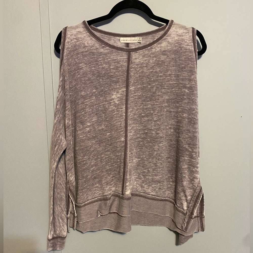 Paper Crane cold shoulder top